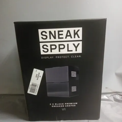 BRAND NEW BOXED SNEAK SPPLY V1 BLACK PREMIUM SNEAKER CRATES 