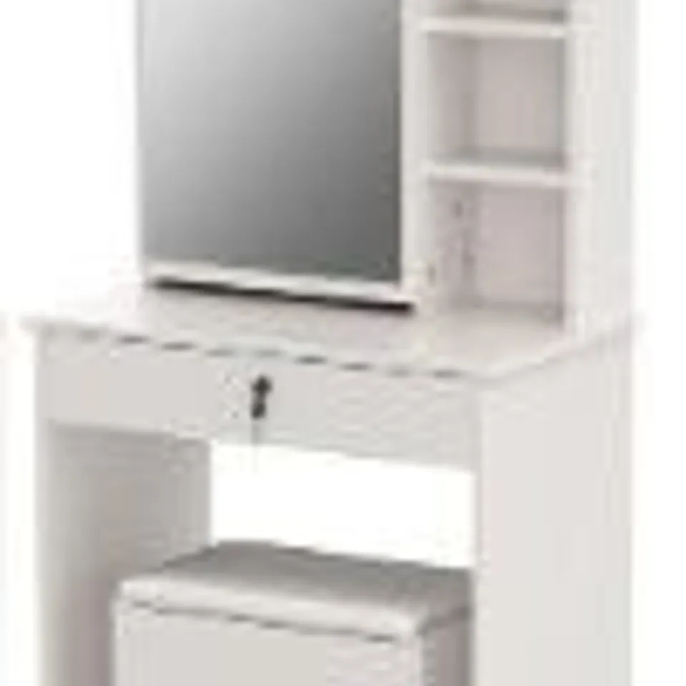 BOXED ONE DRAWER DRESSING TABLE WHITE CXWLDR016WH