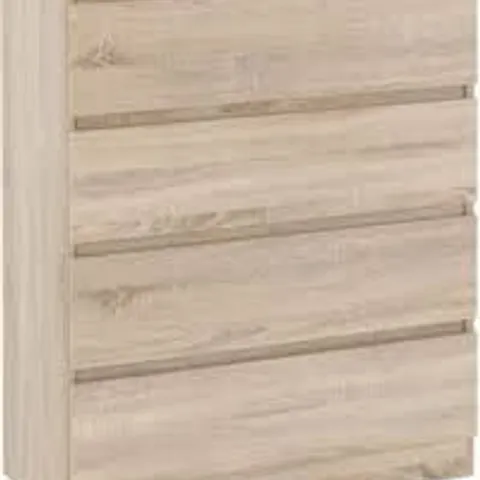 BOXED MALVERN 4 DRAWER CHEST - SONOMA OAK EFFECT (2 BOXES)
