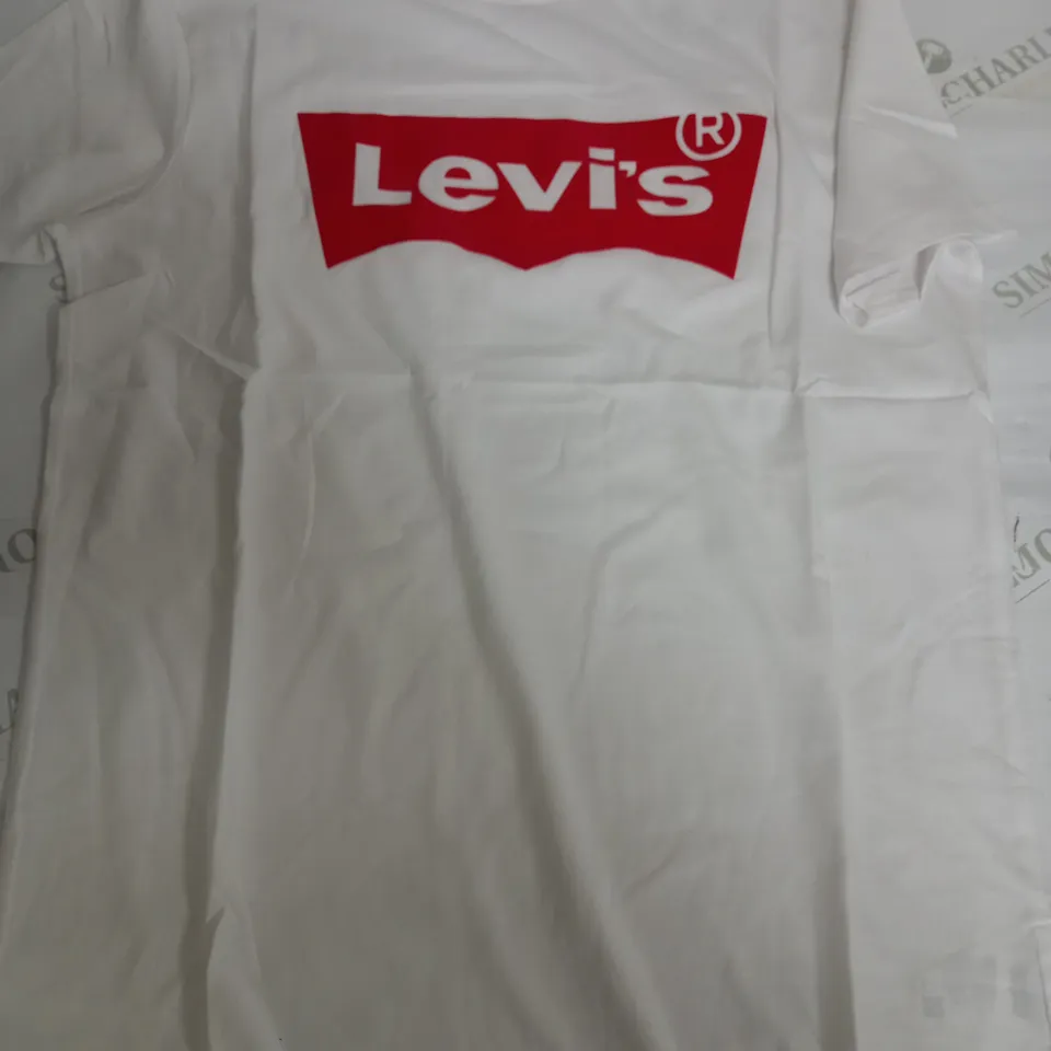 LEVI'S BLANK LOGO T-SHIRT IN WHITE - SMALL