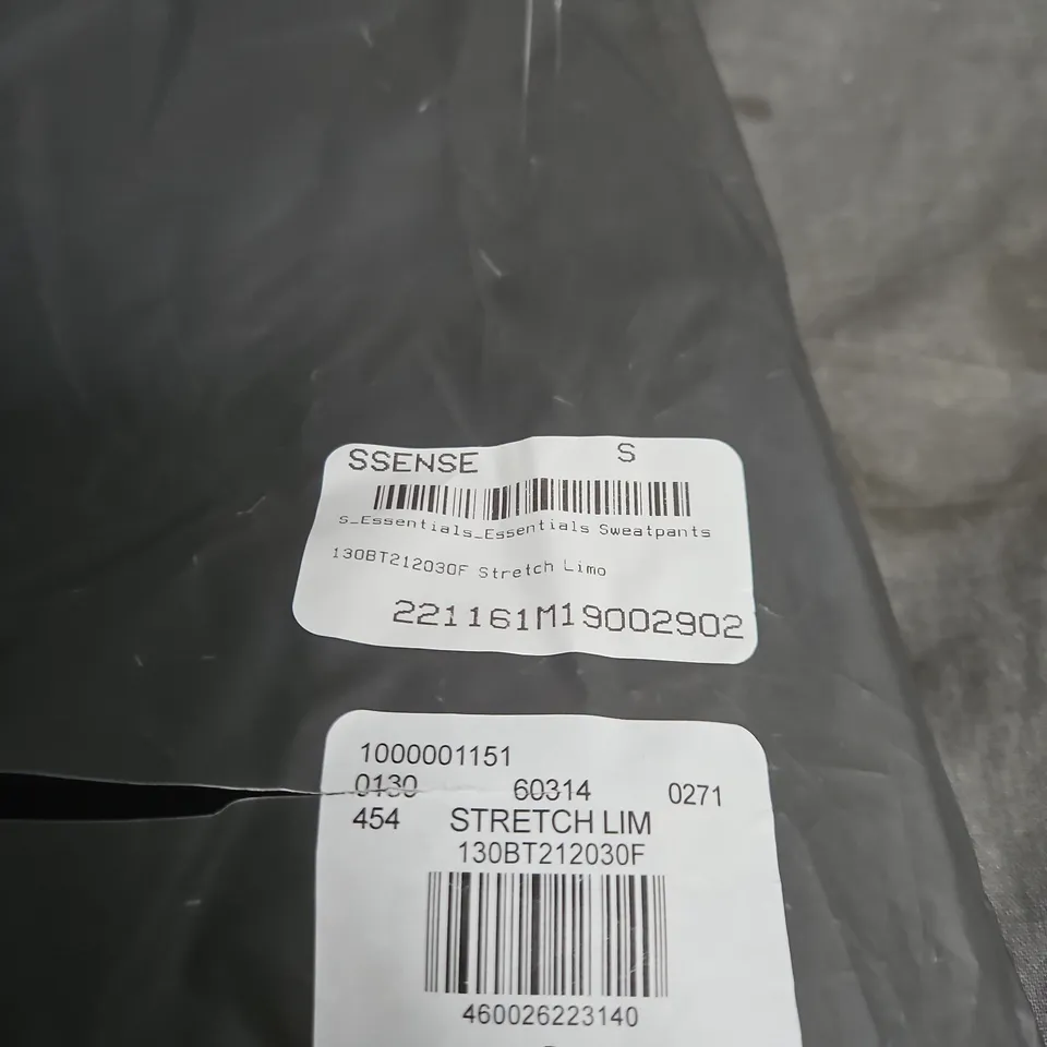 FEAR OF GOD ESSENTIALS SWEATPANTS - STRETCH LIMO - SIZE S (SSENSE TAG)