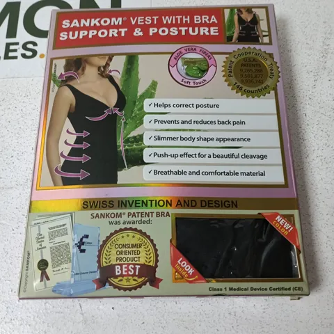 SANKOM VEST WITH BRA SUPPORT & POSTURE – WOMEN'S SHAPEWEAR
