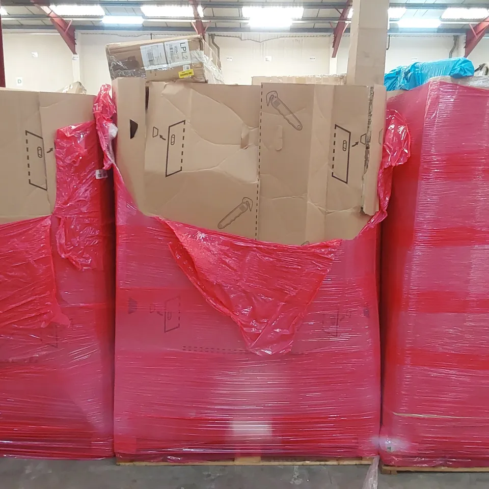 PALLET TO CONTAIN A LARGE QUANTITY OF TOP SMART MUSIC LED CEILING LIGHTS AND ASSORTED ITEMS INCLUDING: MATTRESS TOPPER, AUTOMATIC PILATES REBOUND BOARD, GARDEN PARASOL ECT