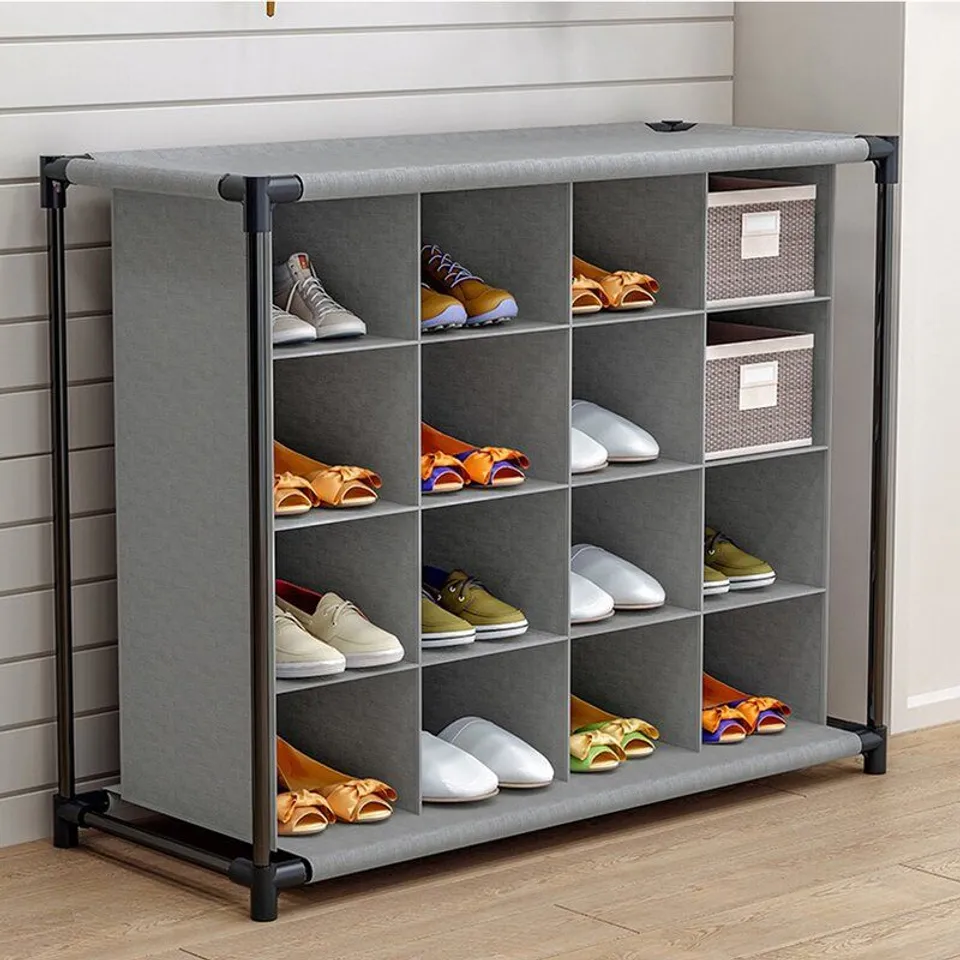 16 PAIR SHOE STORAGE CABINET 