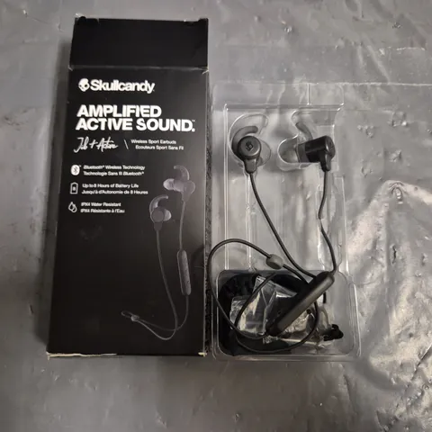SKULLCANDY WIRELESS SPORTS EARBUDS - BLACK