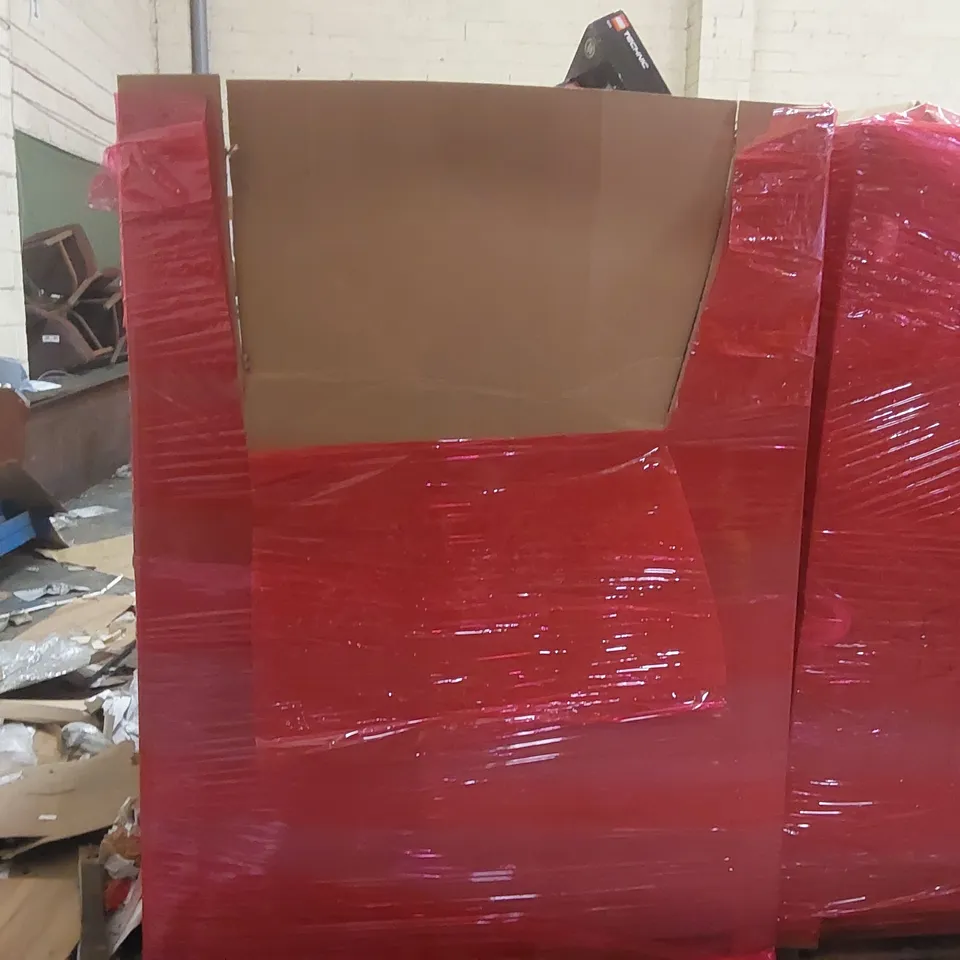 PALLET CONTAINING ASSORTED ITEMS TO INCLUDE: LEGO TECHNIC LAND ROVER DEFENDER SETS, ELECTRIC FLOOR HEATING SYSTEM, ADDI KNITTING MACHINE, PIZZA PEEL SLICER, L'OCCITANE BODY CARE SET ECT