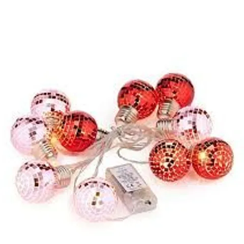 HOME STORIES SET OF 2 DISCO BALL
