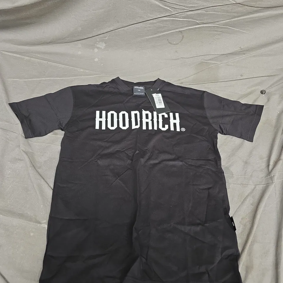 HOODRICH BLACK CORE LL TEE – LOGO ACROSS CHEST – XS