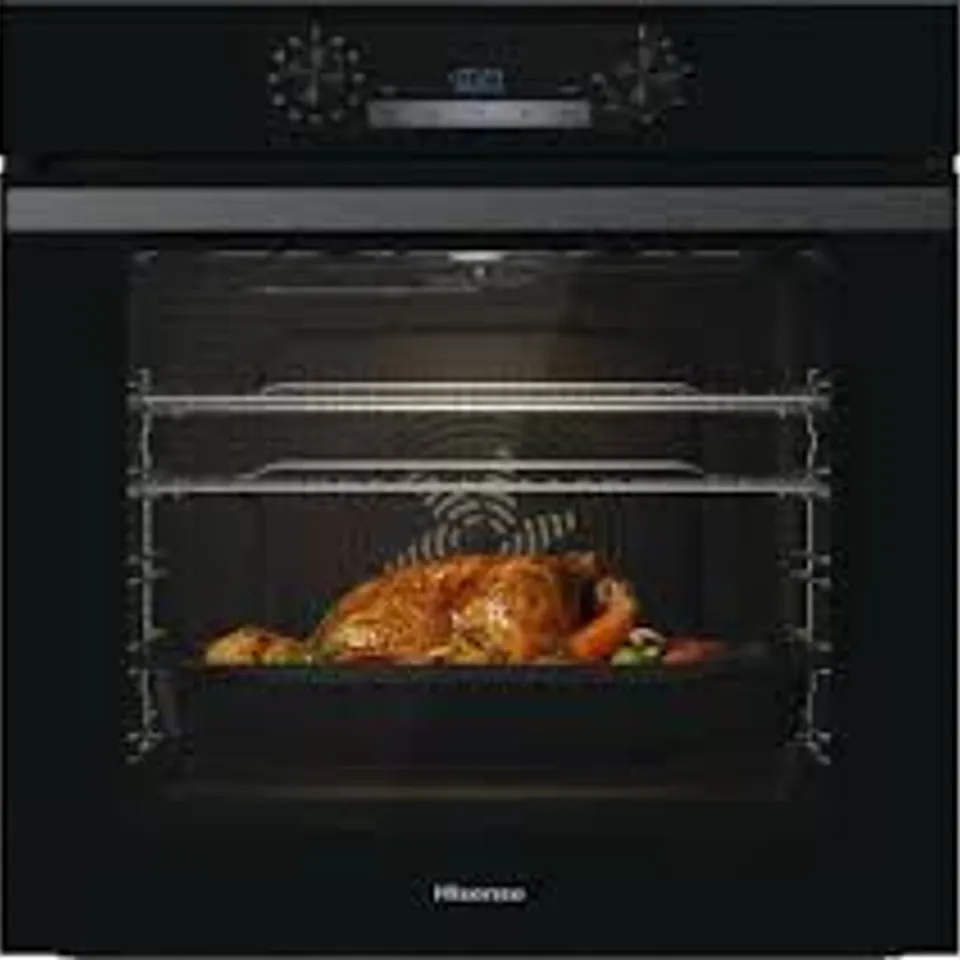 PACKAGED HISENSE INTEGRATED SINGLE ELECTRIC OVEN BLACK BI62212ABUK