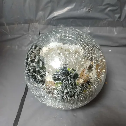 20CM BATTERY OPERATED LIT CRACKLE EFFECT BALL 