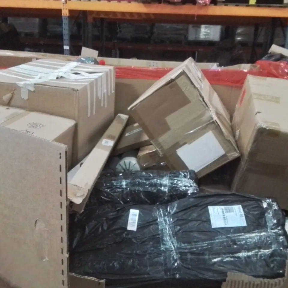 PALLET OF ASSORTED HOUSEHOLD GOODS AND PRODUCTS TO INCLUDE;DRAIN CLEANER,NECK MASSAGER,KEYBOARD