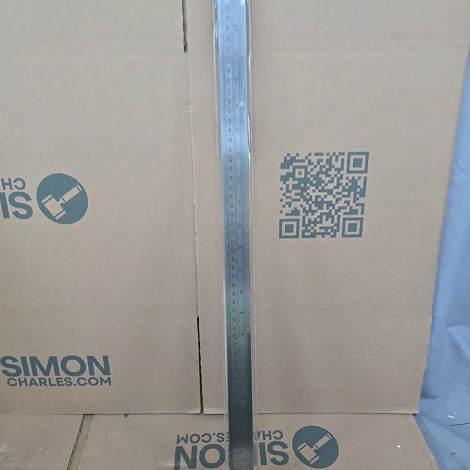 BOX OF APPROXIMATELY 20 ASSORTED ITEMS TO INCLUDE: MILK FROTHER AND METAL RULER