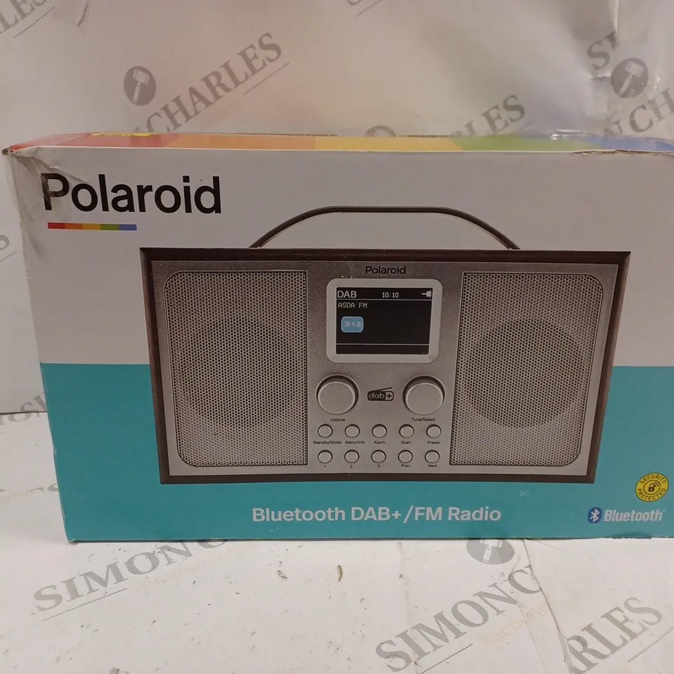 BOXED POLAROID BLUETOOTH DAB+/FM RADIO