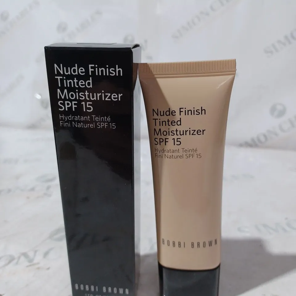 BOBBI BROWN NUDE FINISH TINTED MOISTURIZER SPF 15 - LIGHT TO MEDIUM TINT BY FOR WOMEN - 1.7 OZ 