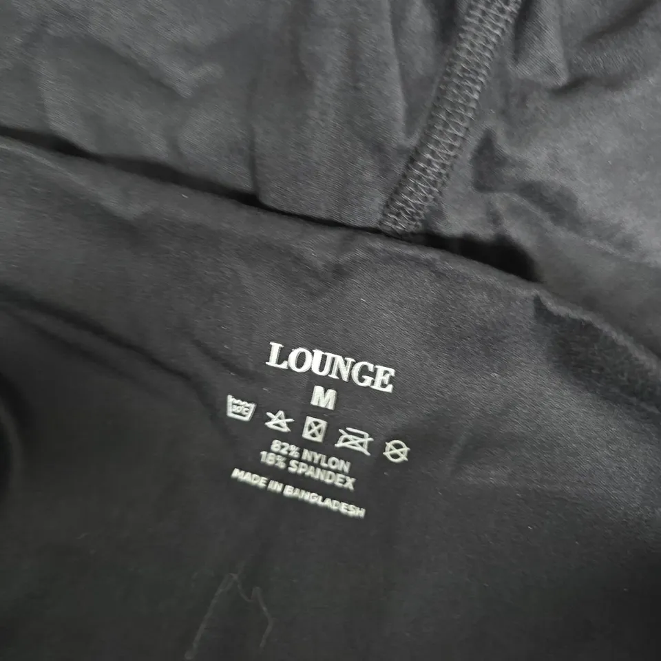 LOUNGE WOMEN'S LEGGINGS – BLACK, SIZE M (NYLON/SPANDEX)