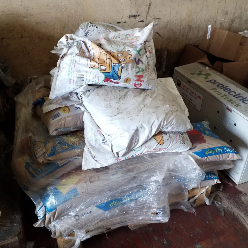 2 PALLETS EACH CONTAINING BAGS OF PLAY SAND