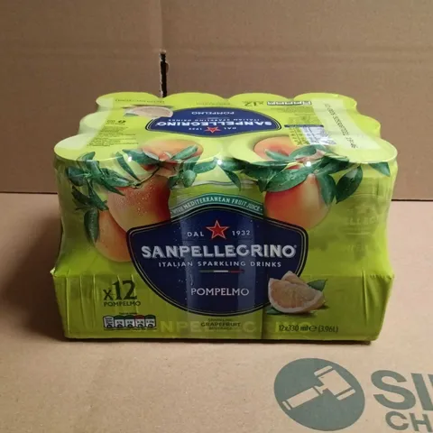 SAN PELLEGRINO POMPELMO GRAPEFRUIT SPARKLING DRINKS – 12 X 330ML
