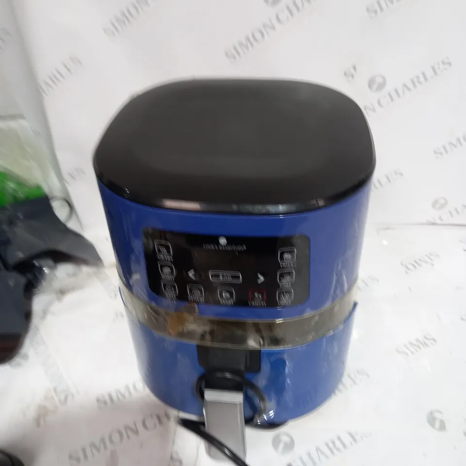 COOKS ESSENTIAL BLUE AIRFRYER 