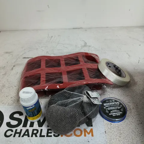 APPROXIMATELY 10 ASSORTED HOUSEHOLD PRODUCTS TO INCLUDE DECORATIVE ROCKS, SILICONE MOLD, FACE PAINT ETC