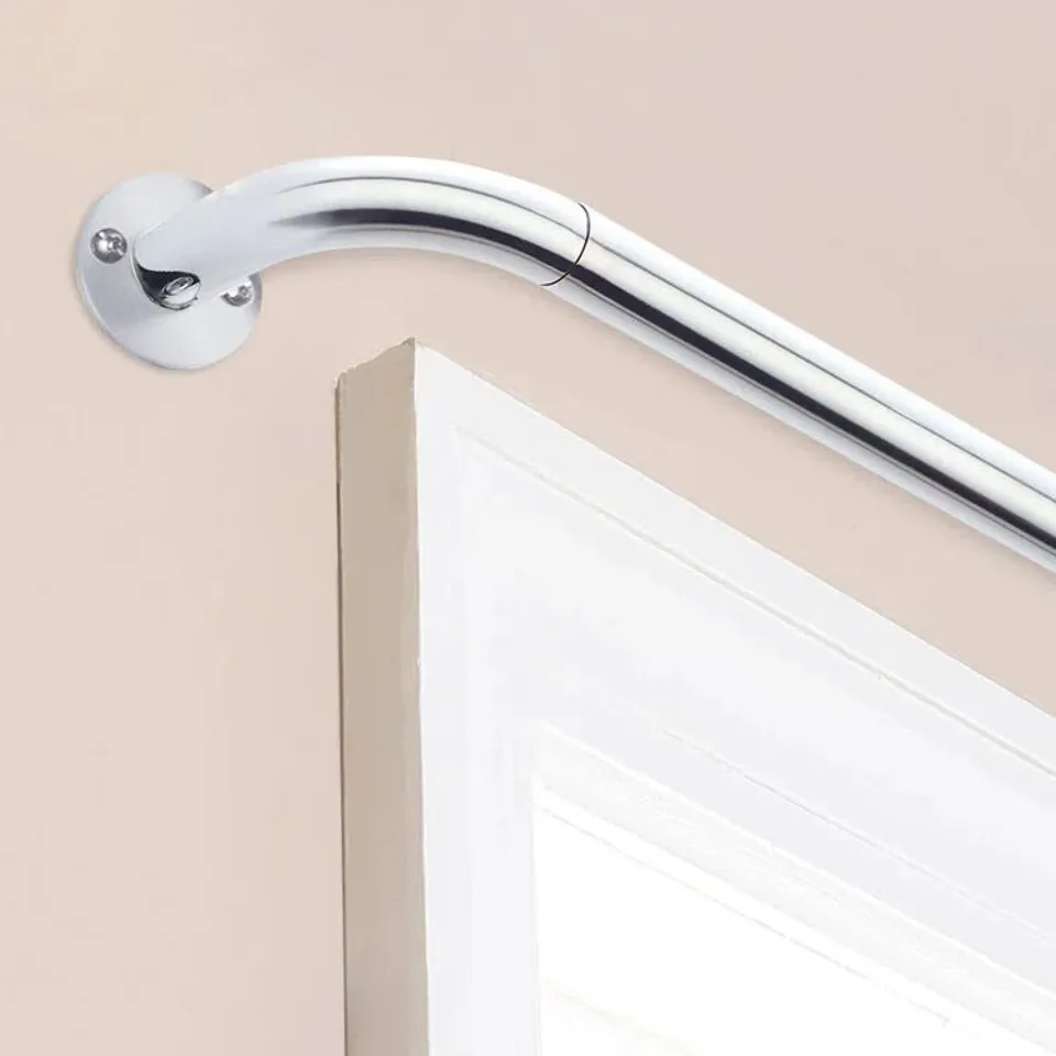 BOXED WESTMONT EXTENDABLE ADJUSTABLE SINGLE BLACKOUT CURTAIN POLE