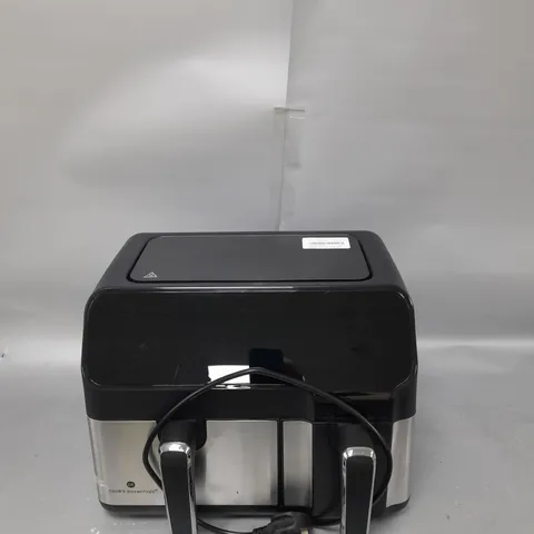 BOXED COOK'S ESSENTIALS 7.7L DUAL AIR FRYER IN BLACK