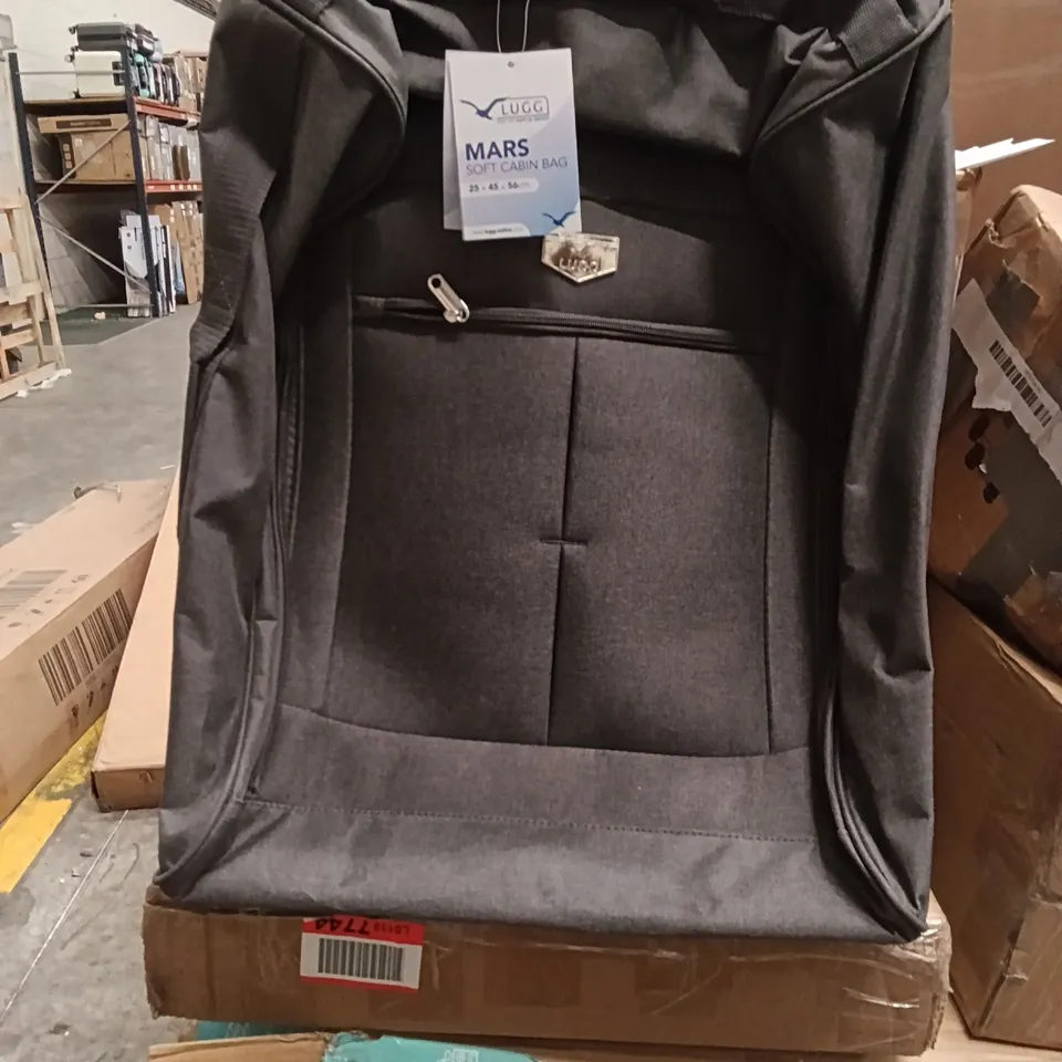 UNBOXED KEPLIN LUGG 25X45X56 CM MARS SOFT CABIN BAG WITH WHEELS GREY COLOUR 