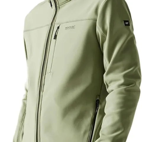 BRAND NEW REGATTA MENS OSSEK SOFTSHELL JACKET OIL GREEN XXL