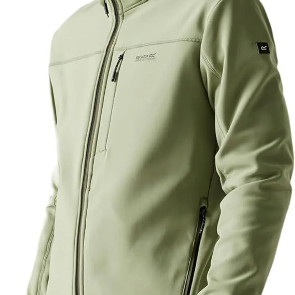BRAND NEW REGATTA MENS OSSEK SOFTSHELL JACKET OIL GREEN XXL