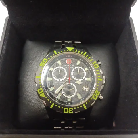 SWISS MILITARY HANOWA STAINLESS STEEL STRAP WRISTWATCH