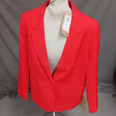 ELORA BLAZER IN BRIGHT ORANGE SIZE L