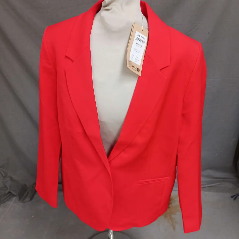 ELORA BLAZER IN BRIGHT ORANGE SIZE L