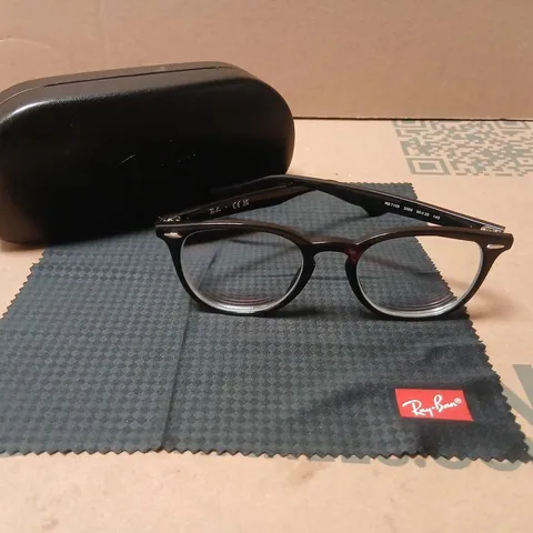 RAY-BAN RB7150 EYEGLASSES, BLACK, SIZE 50-20, 145MM TEMPLES