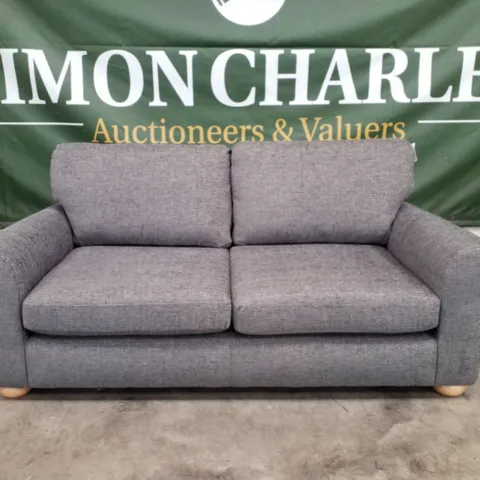 QUALITY DESIGNER BAILEY 3 SEATER SOFA - CHARCOAL FABRIC