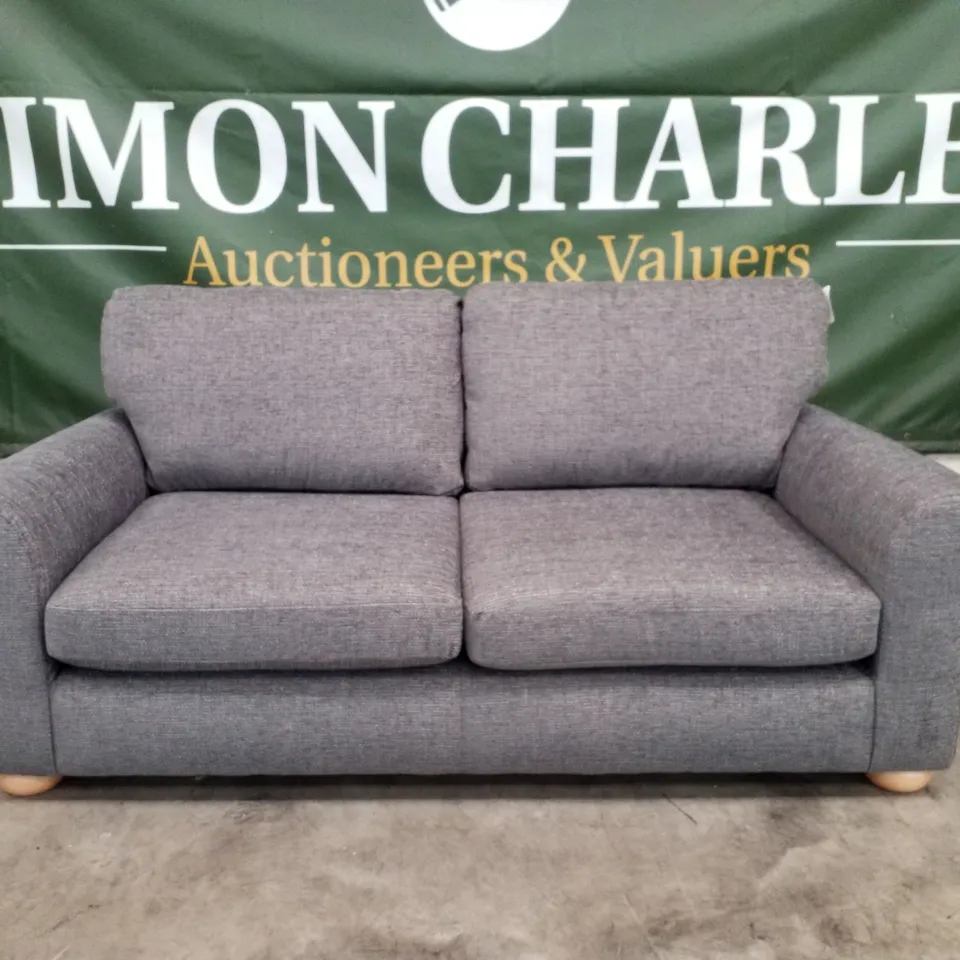 QUALITY DESIGNER BAILEY 3 SEATER SOFA - CHARCOAL FABRIC  