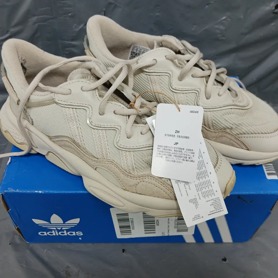 ADIDAS OZWEEGO TRAINERS LIGHT BROWN SIZE 5 