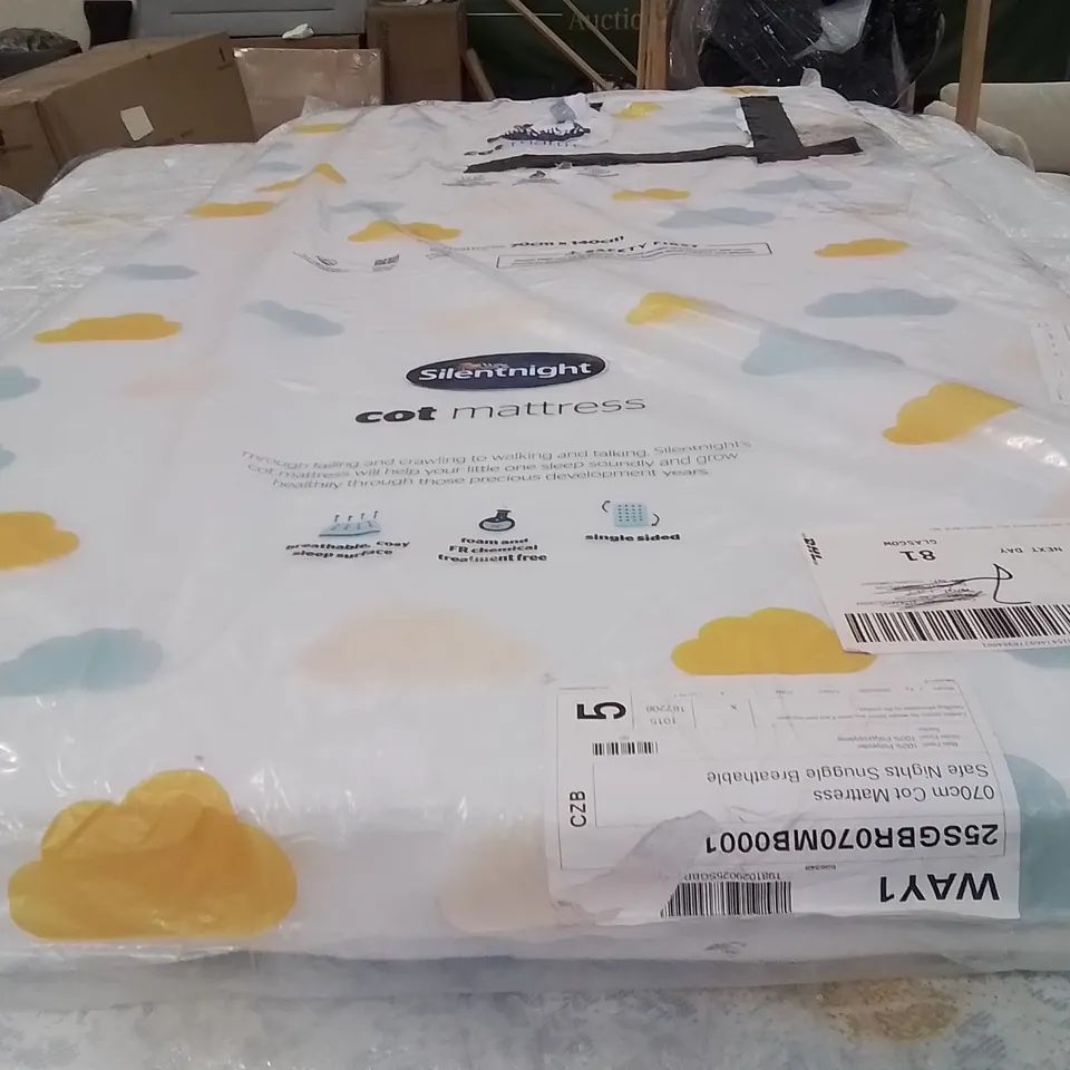 QUALITY BAGGED SILENTNIGHT COT MATTRESS 