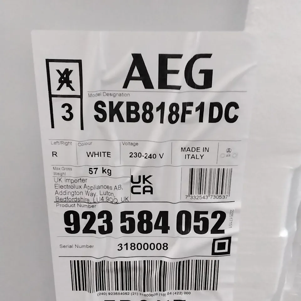 AEG SKB818F1DC REFRIGERATOR RRP £992.00