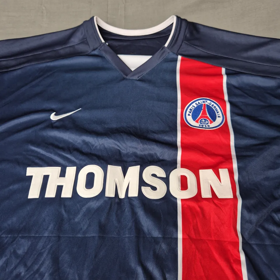 RETRO PSG HOME JERSEY - RONALDINHO 10 - SIZE UNSPECIFIED