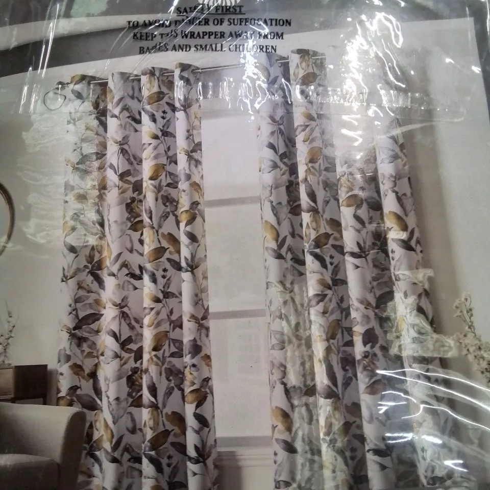 BAGGED DANYEA GIVERNY EYELET ROOM DARKENING CURTAINS 