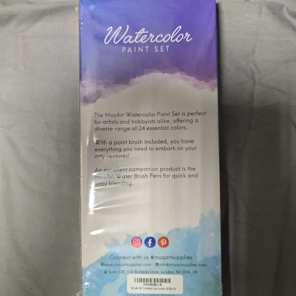 MOZART WATERCOLOR PAINT SET – 24 COLORS, BRUSH INCLUDED APPROXIMATELY 10 PCS 