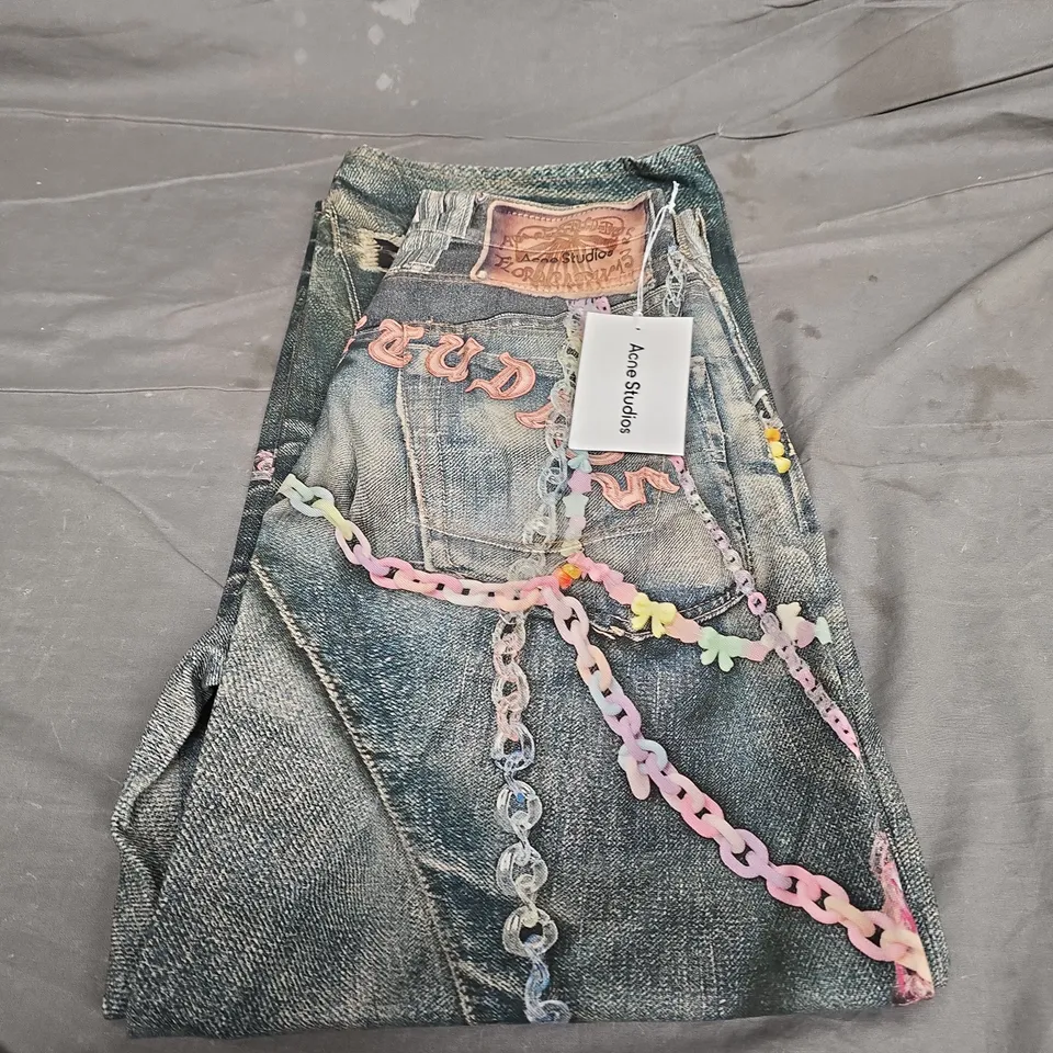 ACNE STUDIOS GRAPHIC JEANS - SIZE W38