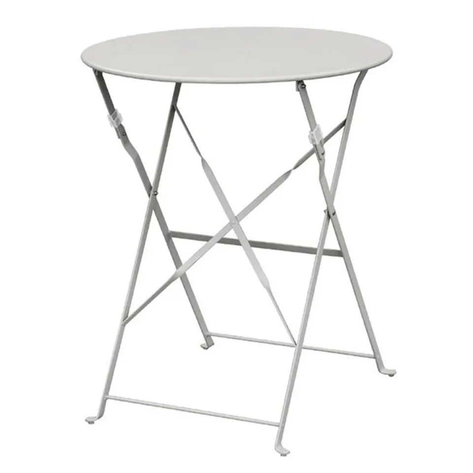 BOXED BOLERO PERTH PAVEMENT STYLE ROUND TABLE GREY 600MM