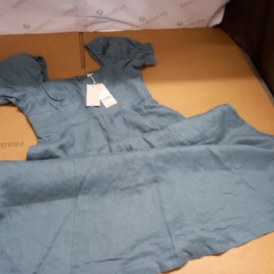 BODEN DRESS IN TEAL GREEN - UK 8P