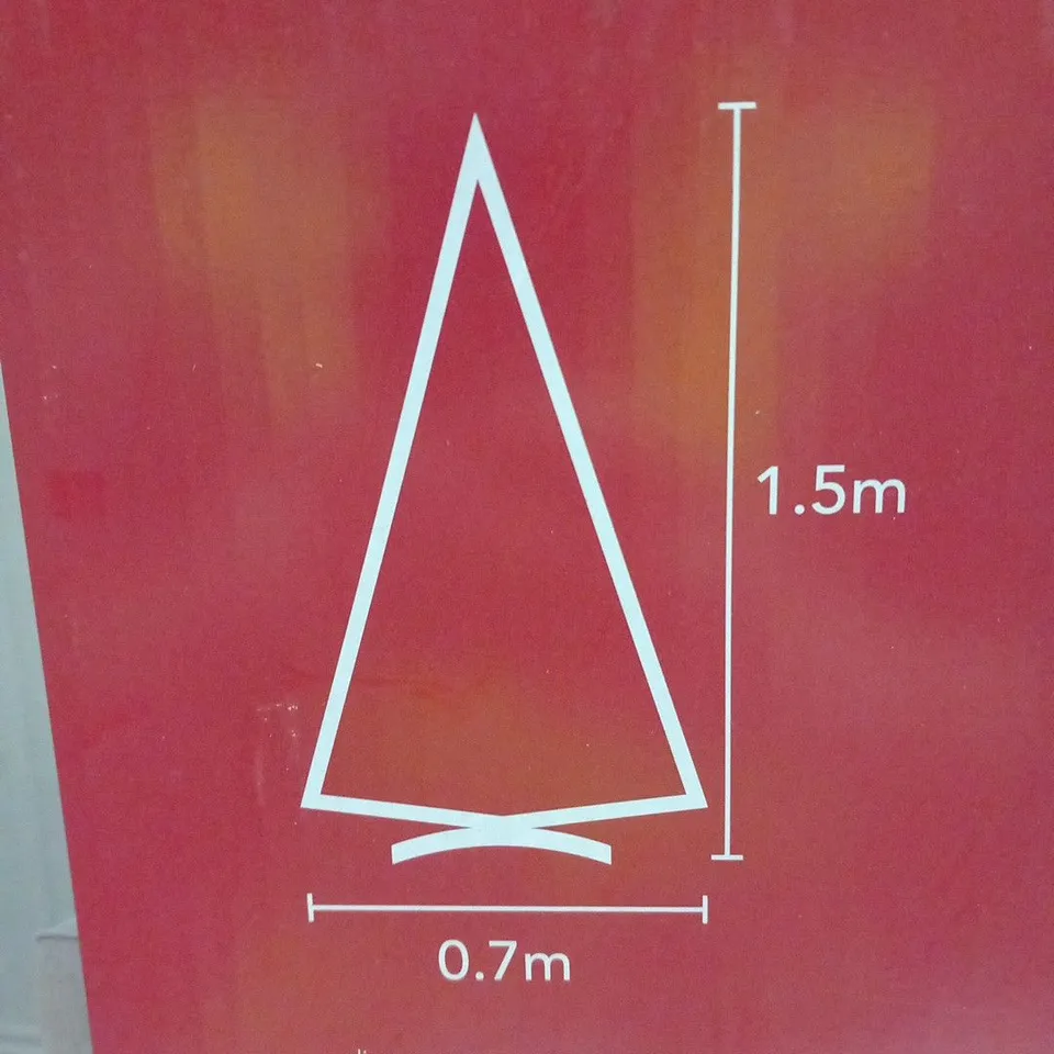 4 BRAND NEW BOXED 5FT POP UP TREE SILVER AND WHITE BAUBLES PRE LIT