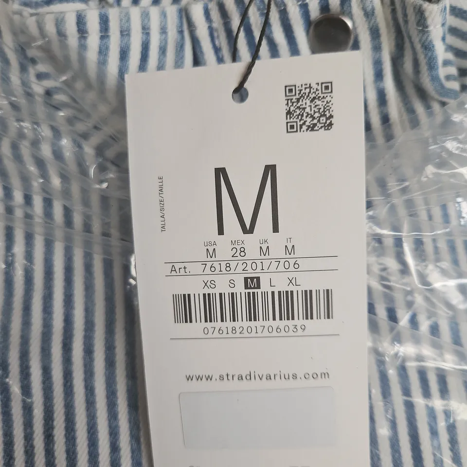 STRADIVARIUS CASUAL SPORT STRIPED SHIRT – UK M