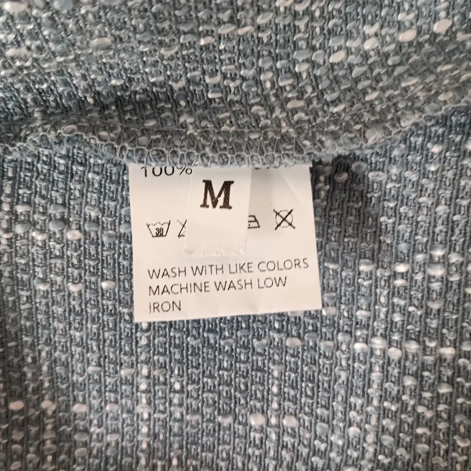 CHECKED DOUBLE-BREASTED BLAZER JACKET – SIZE M.