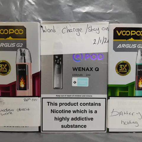 BOX OF APPROXIMATELY 20 ASSORTED E-CIGARETTE/VAPING PRODUCTS - MAKES, MODELS, COLOURS, AND STYLES VARY - COLLECTION ONLY