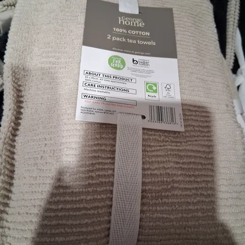 APPROXIMATELY 180 PACKS OF 2 TEA TOWELS