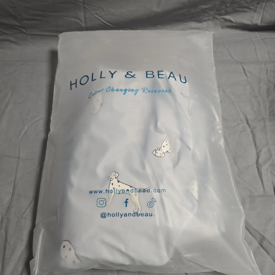 HOLLY & BEAU DALMATIAN RAINCOAT – KIDS' COLOUR CHANGING RAINCOAT, AGE 7-8