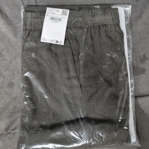 BAGGED MANGO TROUSERS IN EARTH BROWN SIZE UK 16